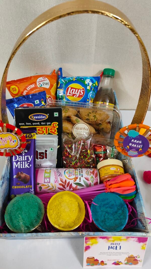 Rangon ka Jashn Basket | Holi Basket | Blessico