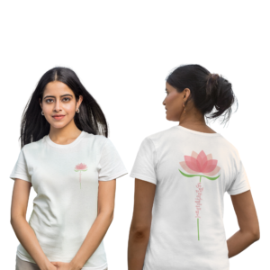 Gayatri Mantra Lotus | Cotton Regular T-Shirt | Blessico