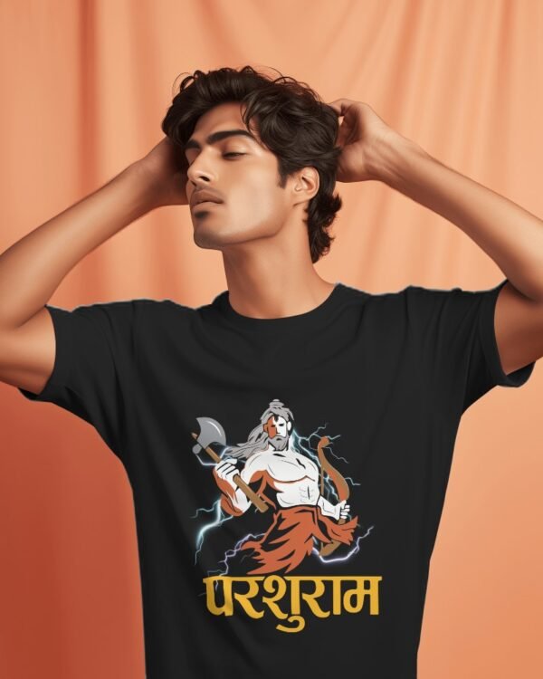 PARSHURAM Black T-Shirt | BLESSICO