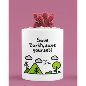 Save Earth | Plant Pot | Blessico