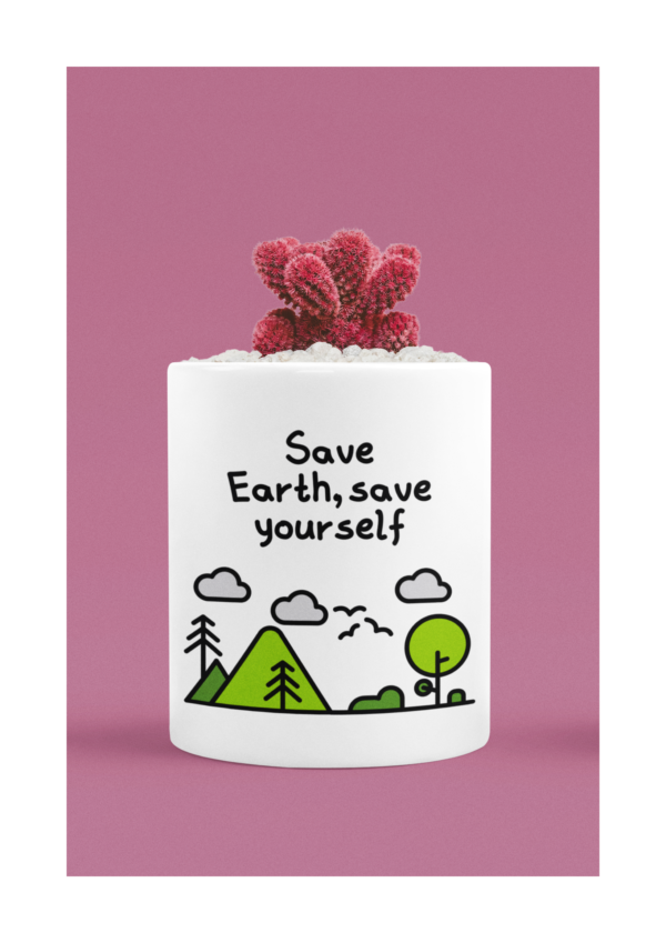 Save Earth | Plant Pot | Blessico