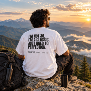 “I’m Not 30, I’m A Classic” Oversized T-Shirt | 30th Birthday Tee | Blessico